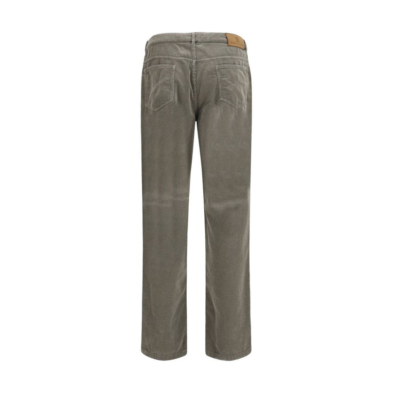 Brunello Cucinelli Bicolor Cotton Casual Pants - Élégance Contemporaine