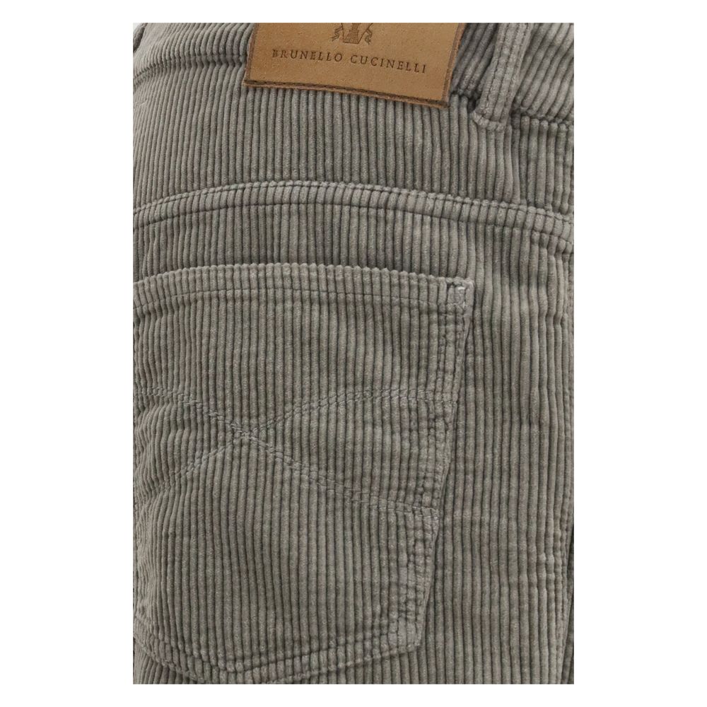 Brunello Cucinelli Bicolor Cotton Casual Pants - Élégance Contemporaine