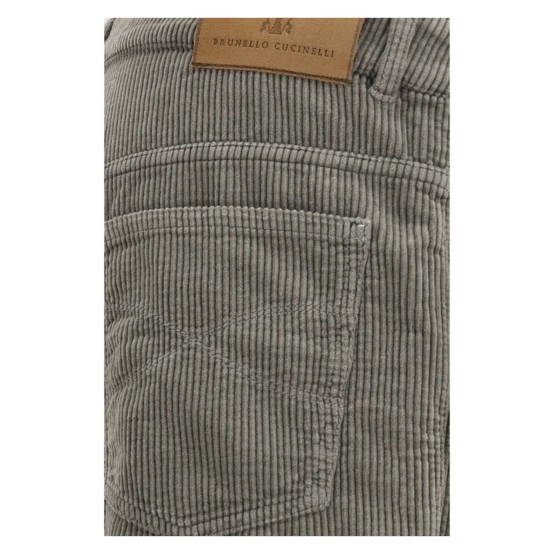 Brunello Cucinelli Bicolor Cotton Casual Pants - Élégance Contemporaine