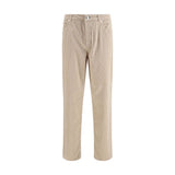 Brunello Cucinelli Beige Cotton Casual Pants for Men