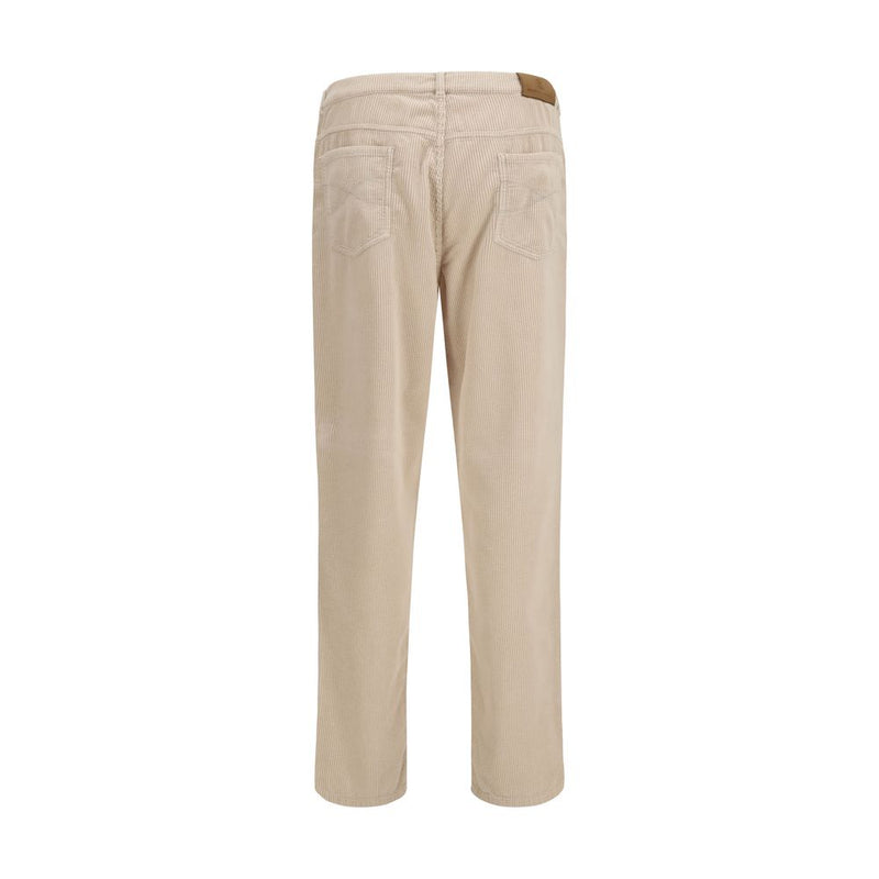 Brunello Cucinelli Beige Cotton Casual Pants for Men