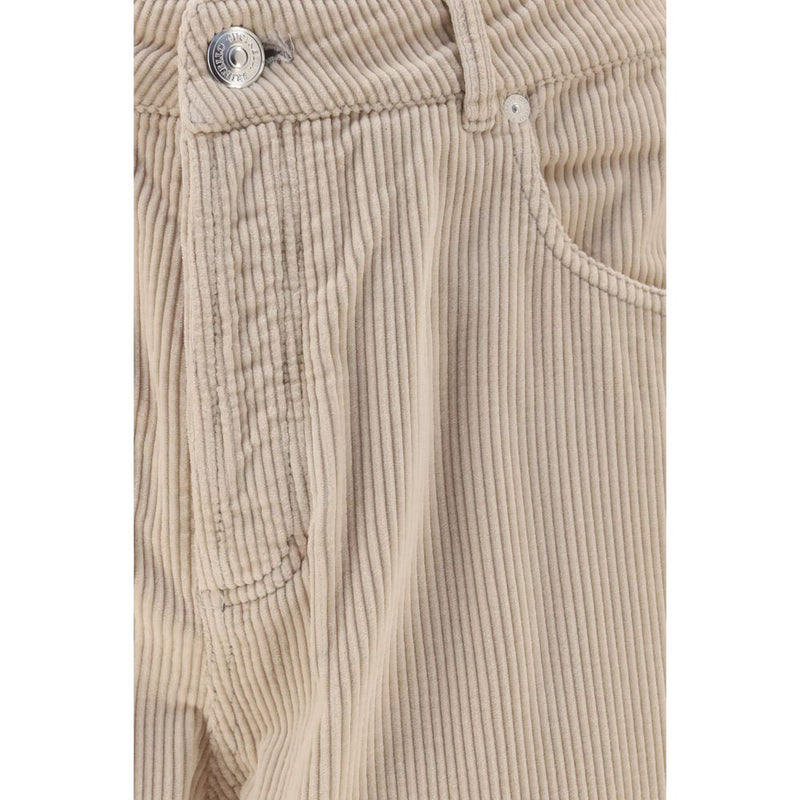 Brunello Cucinelli Beige Cotton Casual Pants for Men
