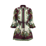 Alemais Ruthie Multicolor Linen Casual Dress