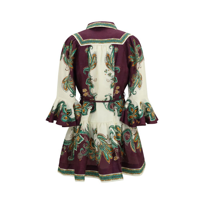 Alemais Ruthie Multicolor Linen Casual Dress