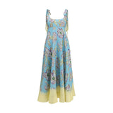 Alemais Multicolor Linen Casual Dress - Jerry Ballet Style