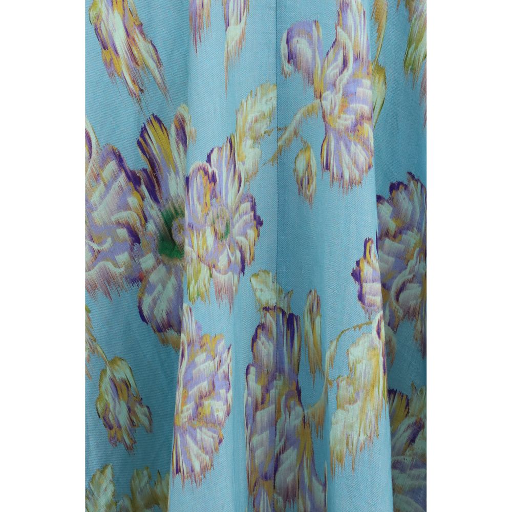 Alemais Multicolor Linen Casual Dress - Jerry Ballet Style