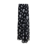 Alexander McQueen Black Silk Long Skirt - Dramatic Elegance