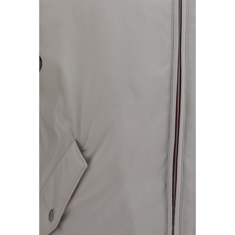 Brunello Cucinelli Gray Polyester Shell Jacket for Men