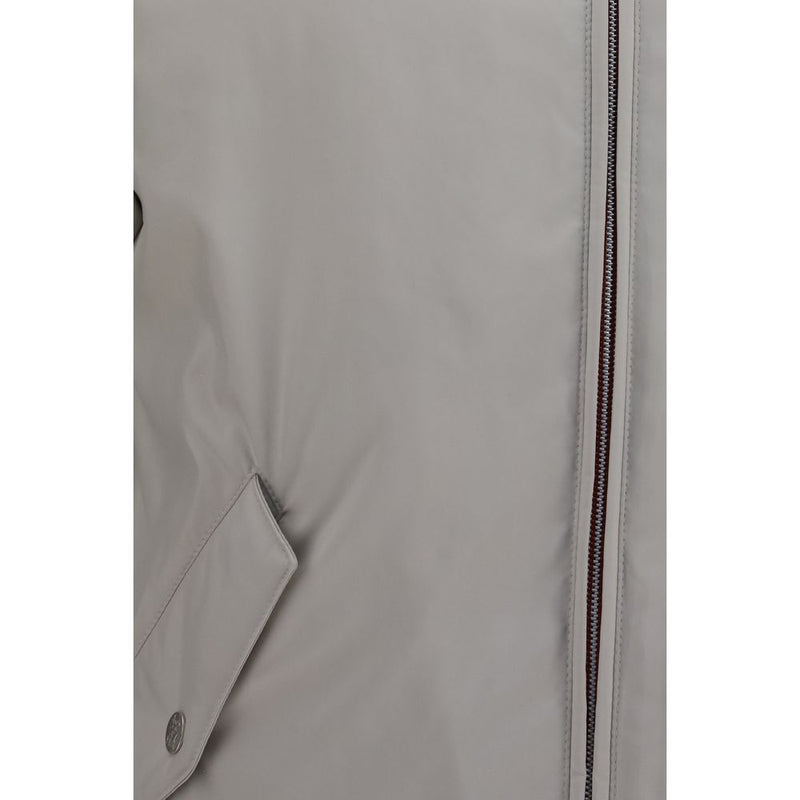 Brunello Cucinelli Gray Polyester Shell Jacket for Men