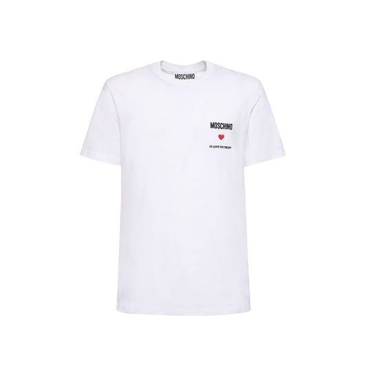 Moschino Couture White Cotton T-Shirt for Men