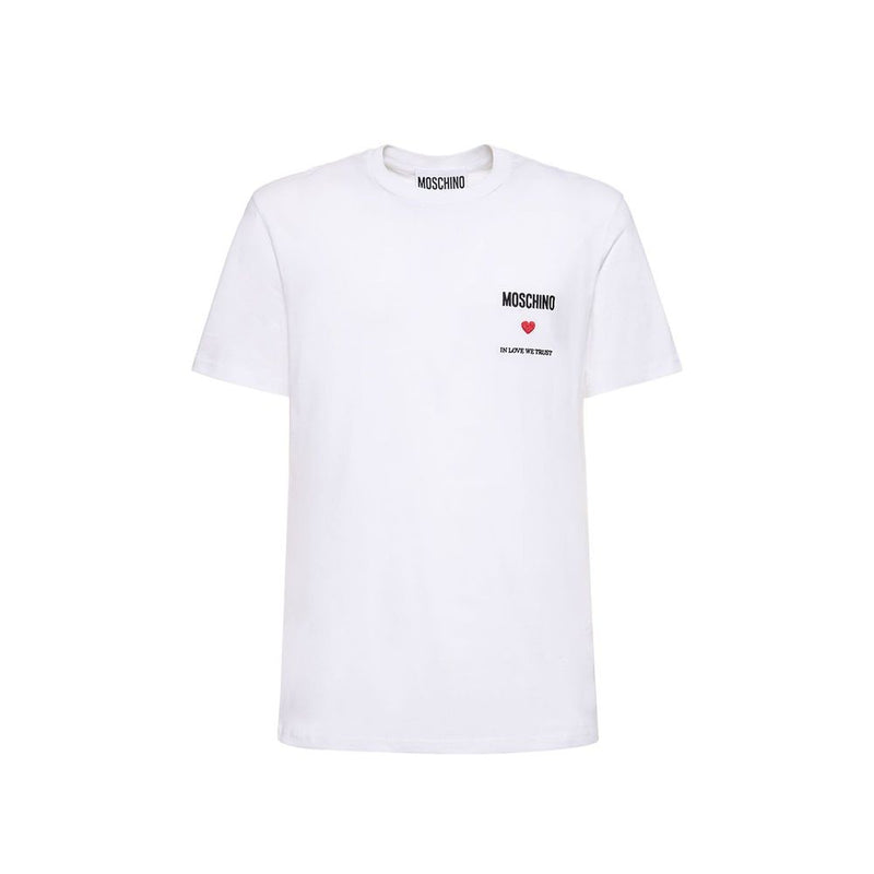 Moschino Couture White Cotton T-Shirt for Men