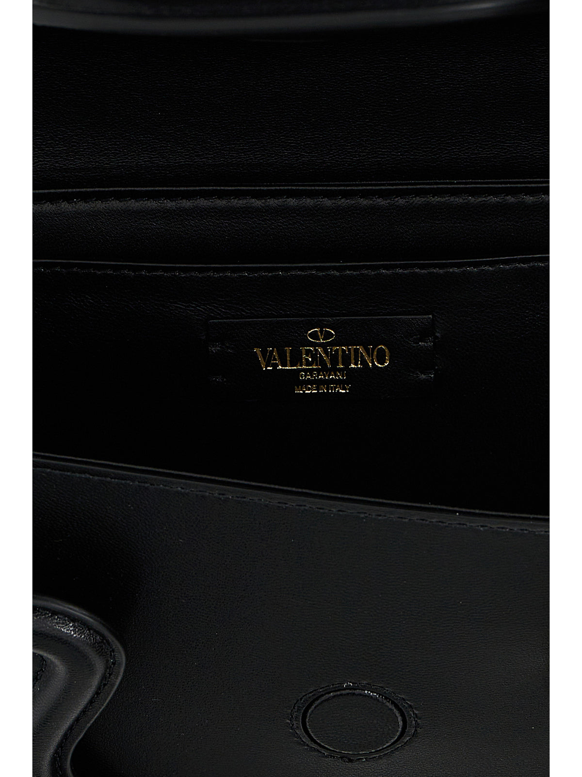 Valentino Garavani Le Grand Deuxième Black Leather Shoulder Bag