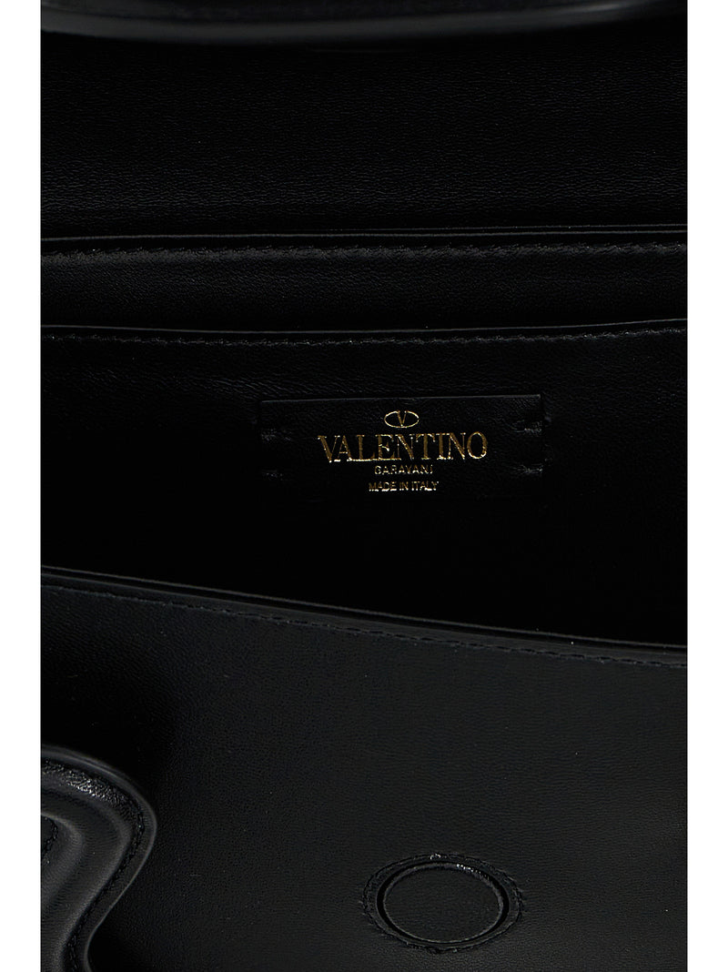 Valentino Garavani Le Grand Deuxième Black Leather Shoulder Bag
