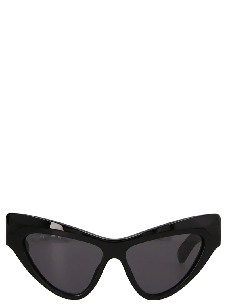 Gucci Black Acetate Cat Eye Sunglasses