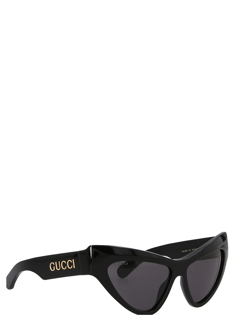 Gucci Black Acetate Cat Eye Sunglasses