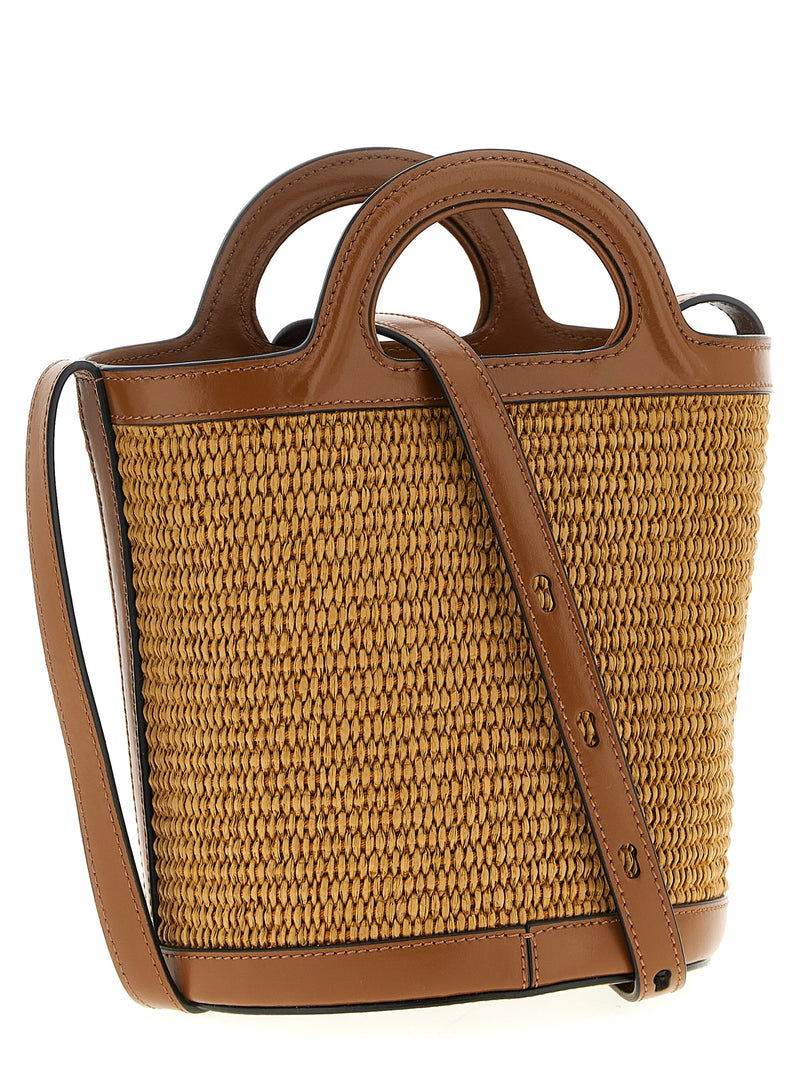 Marni Brown Cotton Handbag