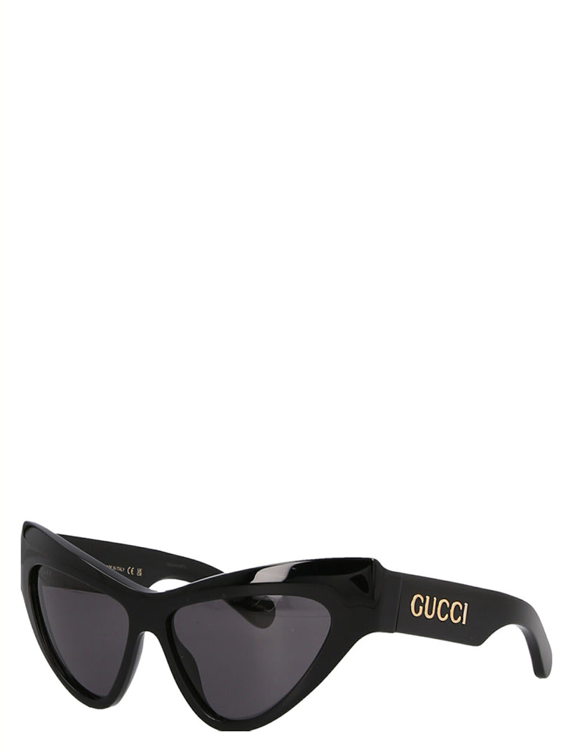 Gucci Black Acetate Cat Eye Sunglasses