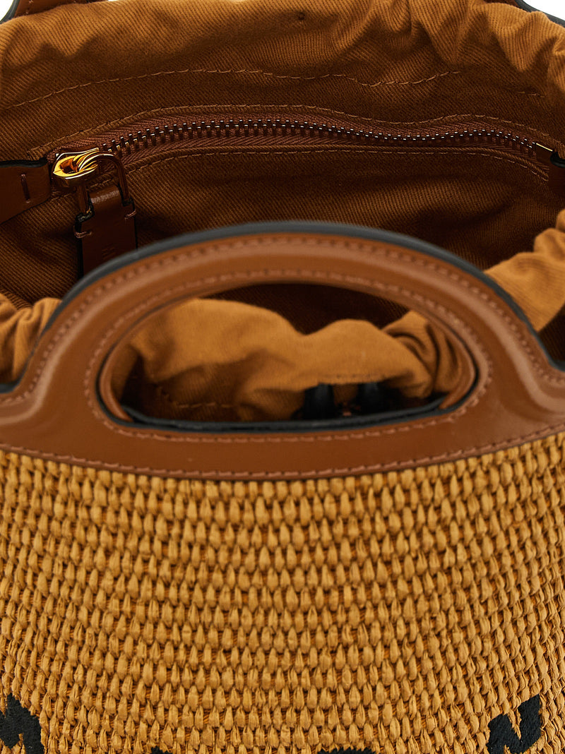 Marni Brown Cotton Handbag