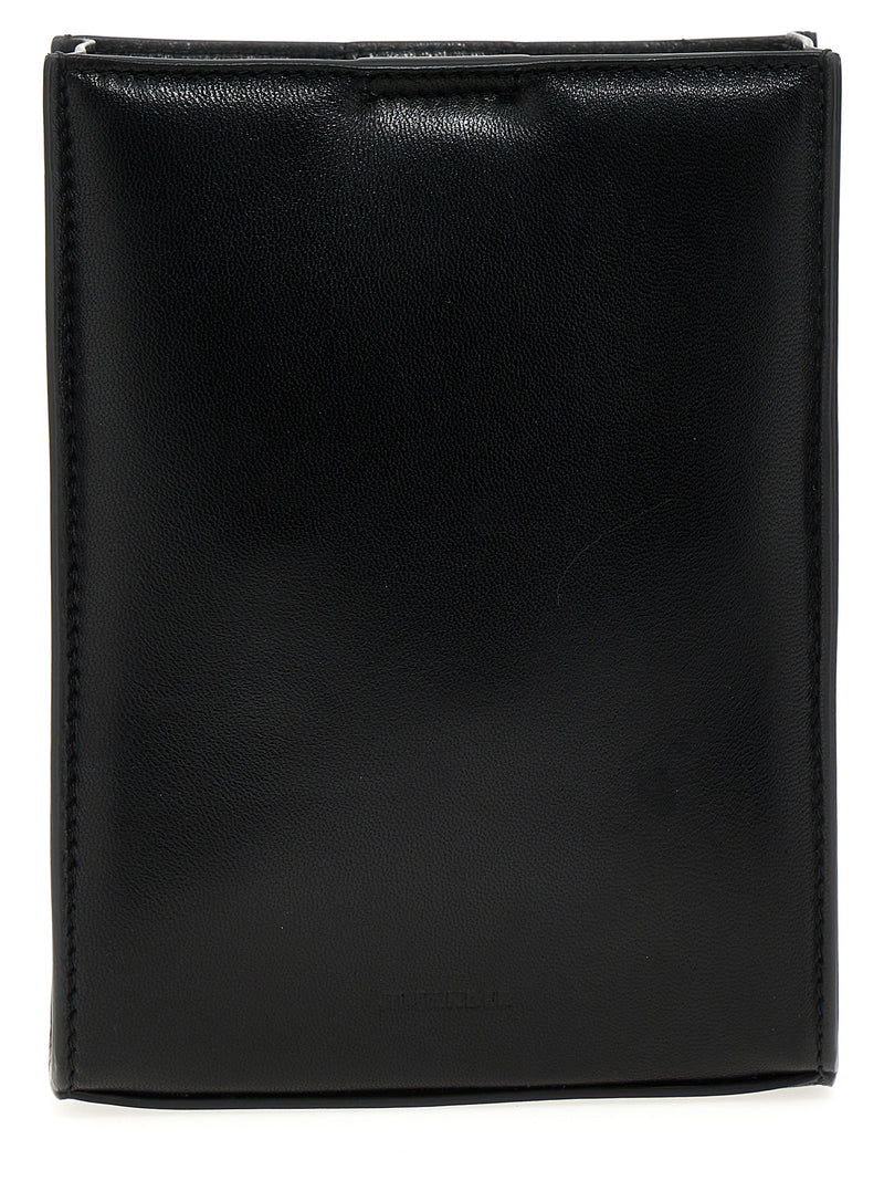 Jil Sander Black Calfskin Tangle Crossbody Bag