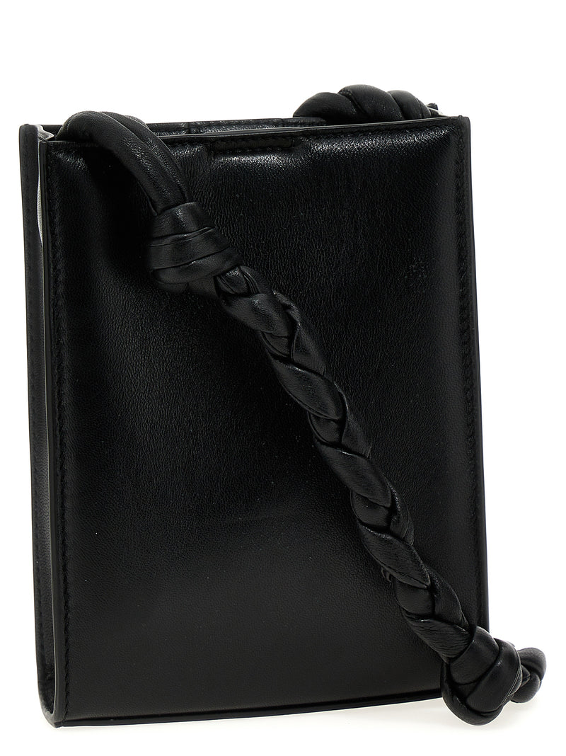 Jil Sander Black Calfskin Tangle Crossbody Bag