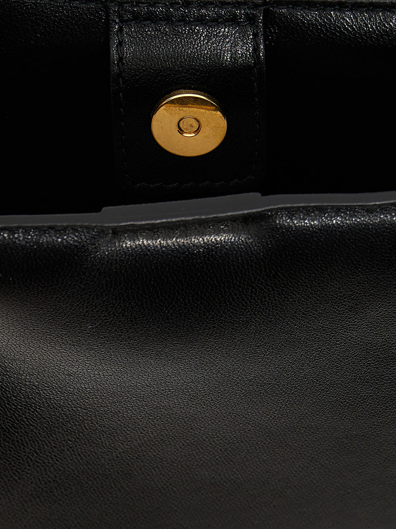Jil Sander Black Calfskin Tangle Crossbody Bag
