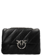 PINKO Black Lamb Leather Crossbody Bag