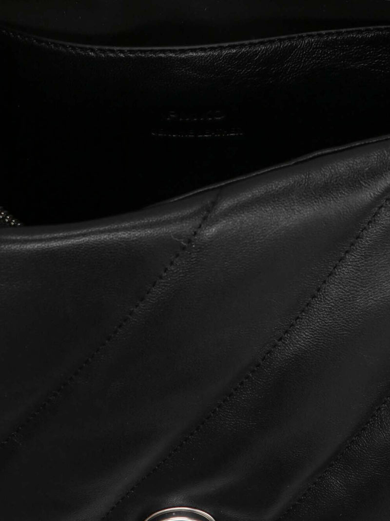 PINKO Classic Love Puff Black Lamb Leather Crossbody Bag