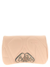 Alexander McQueen The Mini Seal Beige Lamb Leather Crossbody Bag