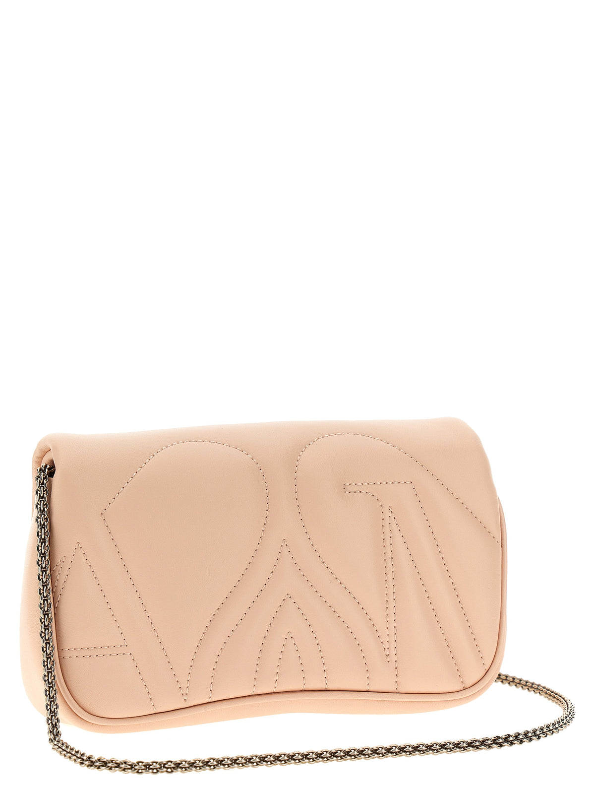 Alexander McQueen The Mini Seal Beige Lamb Leather Crossbody Bag