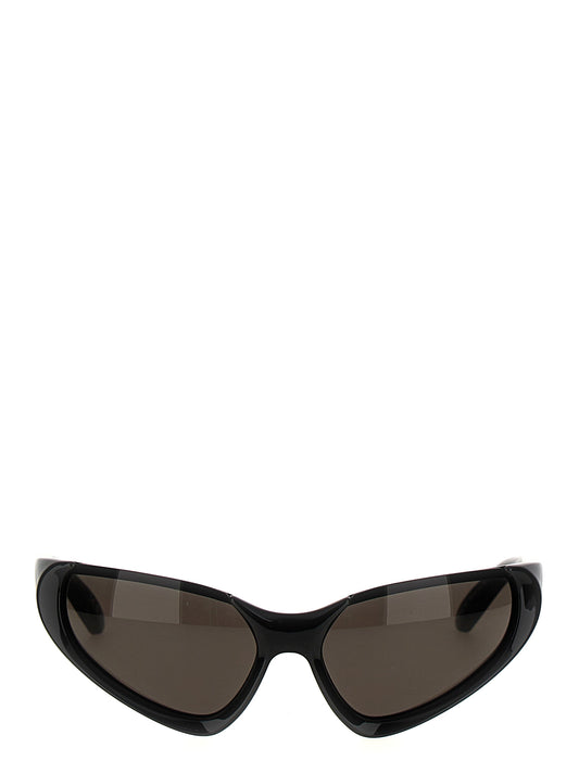 Balenciaga Xpander Rect Black Nylon Sunglasses