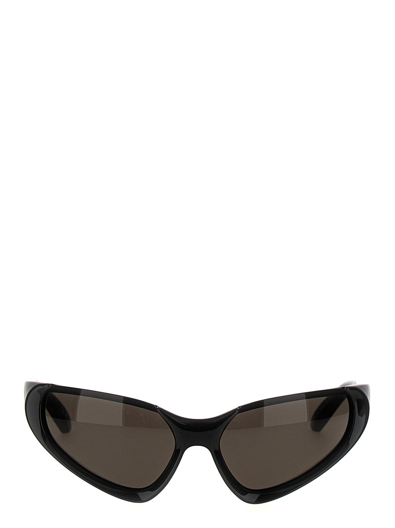 Balenciaga Xpander Rect Black Nylon Sunglasses