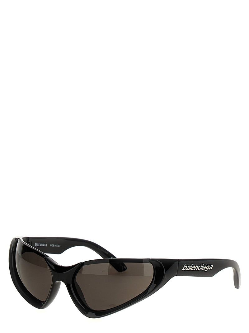 Balenciaga Xpander Rect Black Nylon Sunglasses