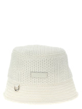 Jacquemus Le Bob Belo White Viscose Bucket Hat