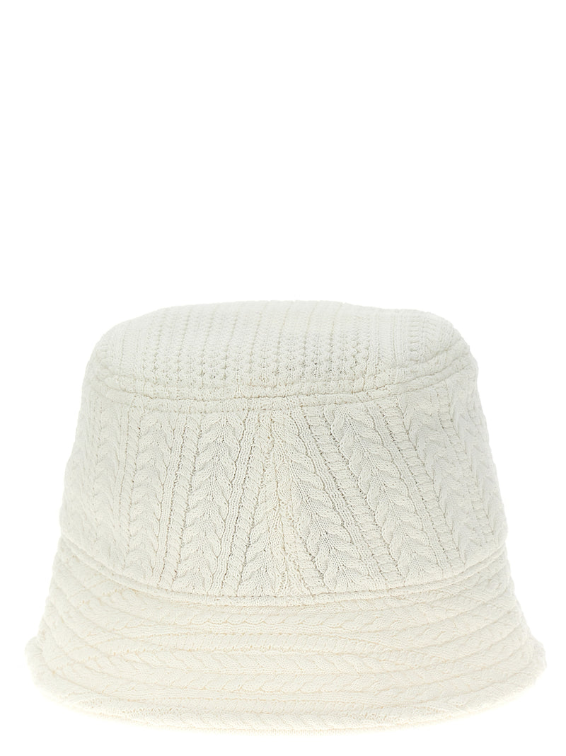 Jacquemus Le Bob Belo White Viscose Bucket Hat
