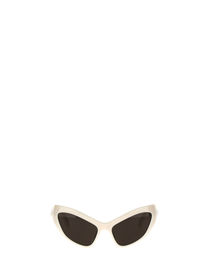 Balenciaga Hamptons Cat White Nylon Sunglasses