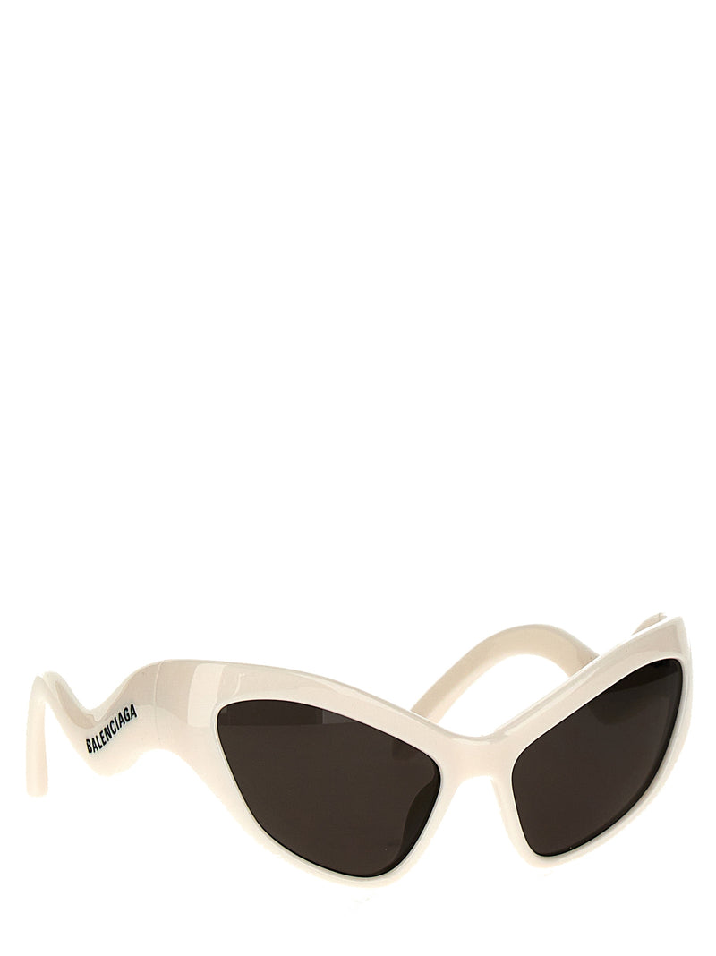 Balenciaga Hamptons Cat White Nylon Sunglasses