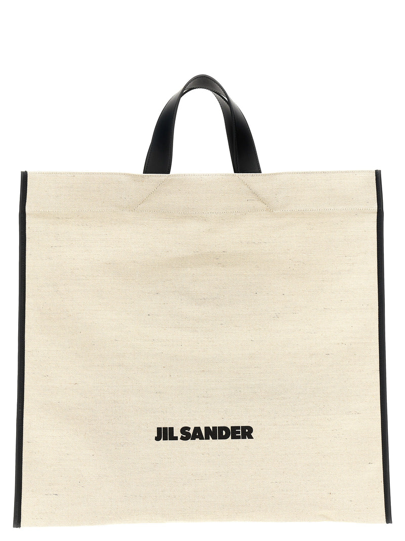 Jil Sander Bicolor Jute Tote Bag - Stylish & Functional
