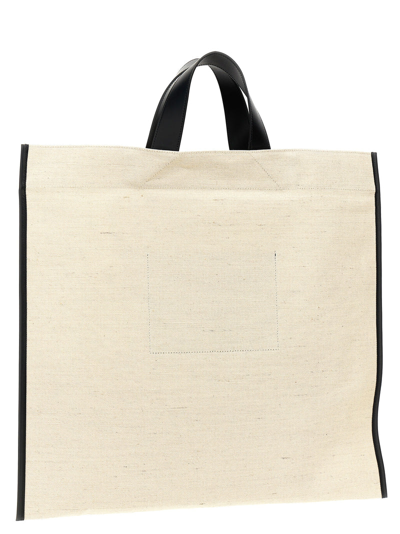 Jil Sander Bicolor Jute Tote Bag - Stylish & Functional