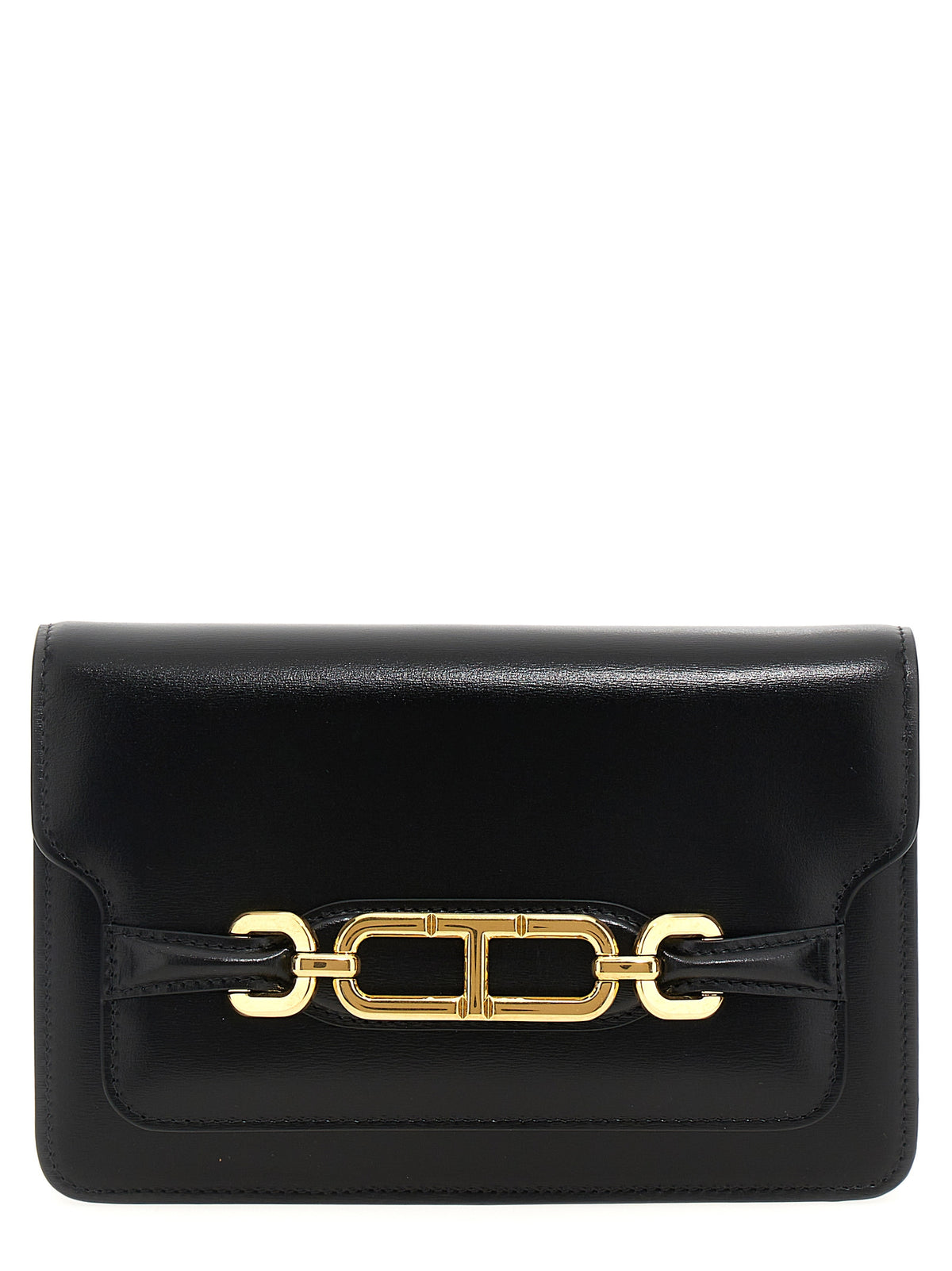 Tom Ford Black Leather Crossbody Bag - Sophisticated Style