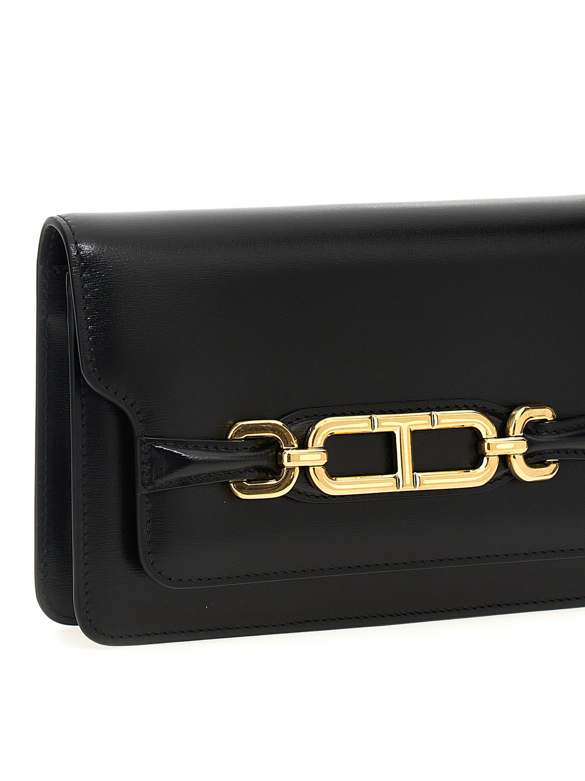 Tom Ford Black Leather Crossbody Bag - Sophisticated Style
