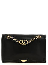 Valentino Garavani Black Lamb Leather Shoulder Bag