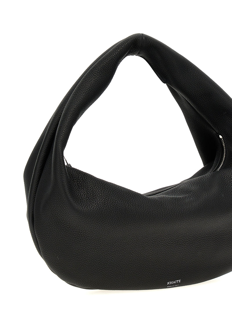 Khaite Medium Olivia Hobo Bag - Black Calfskin