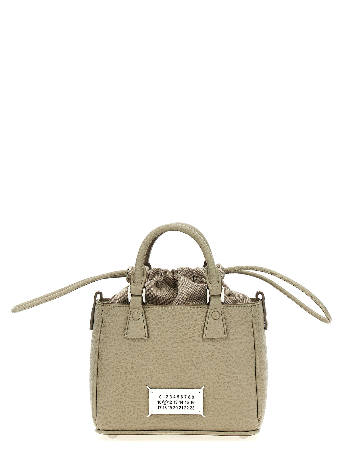 Maison Margiela 5AC Tote Horizontal Handbag in Gray Calfskin