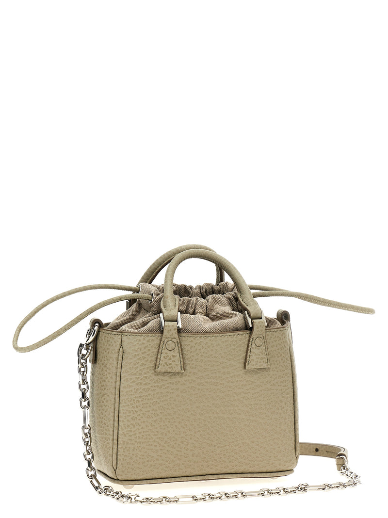 Maison Margiela 5AC Tote Horizontal Handbag in Gray Calfskin