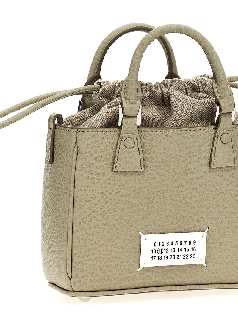 Maison Margiela 5AC Tote Horizontal Handbag in Gray Calfskin