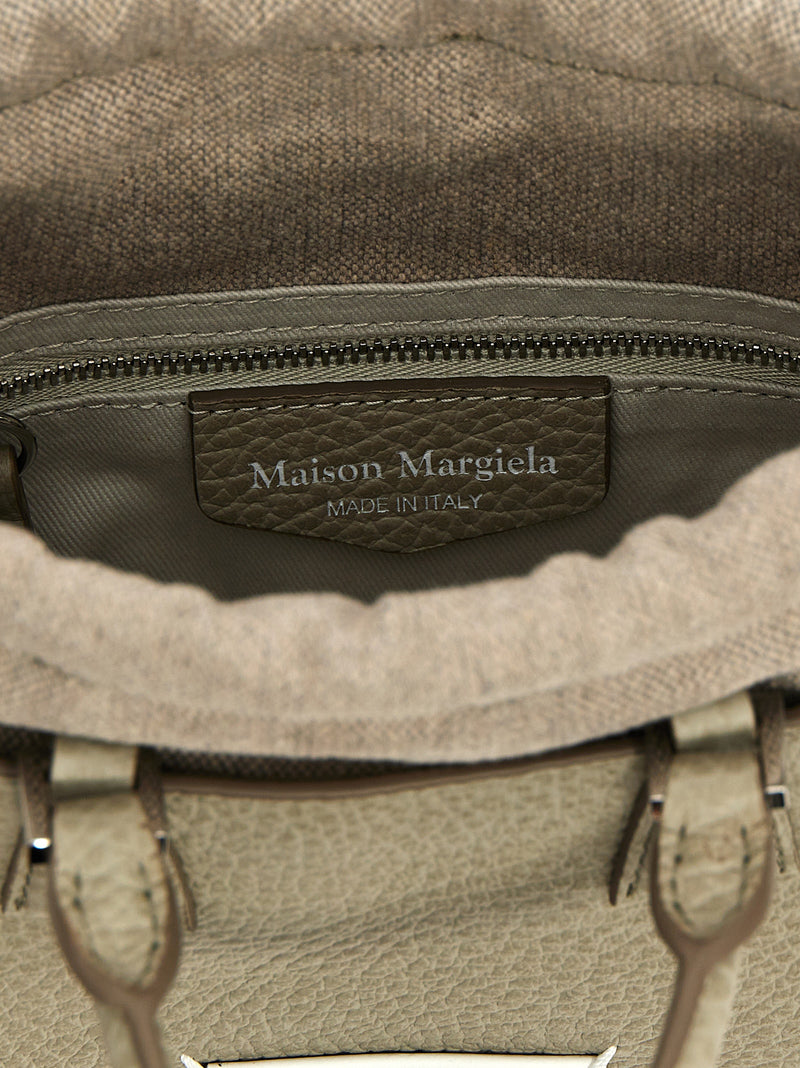 Maison Margiela 5AC Tote Horizontal Handbag in Gray Calfskin