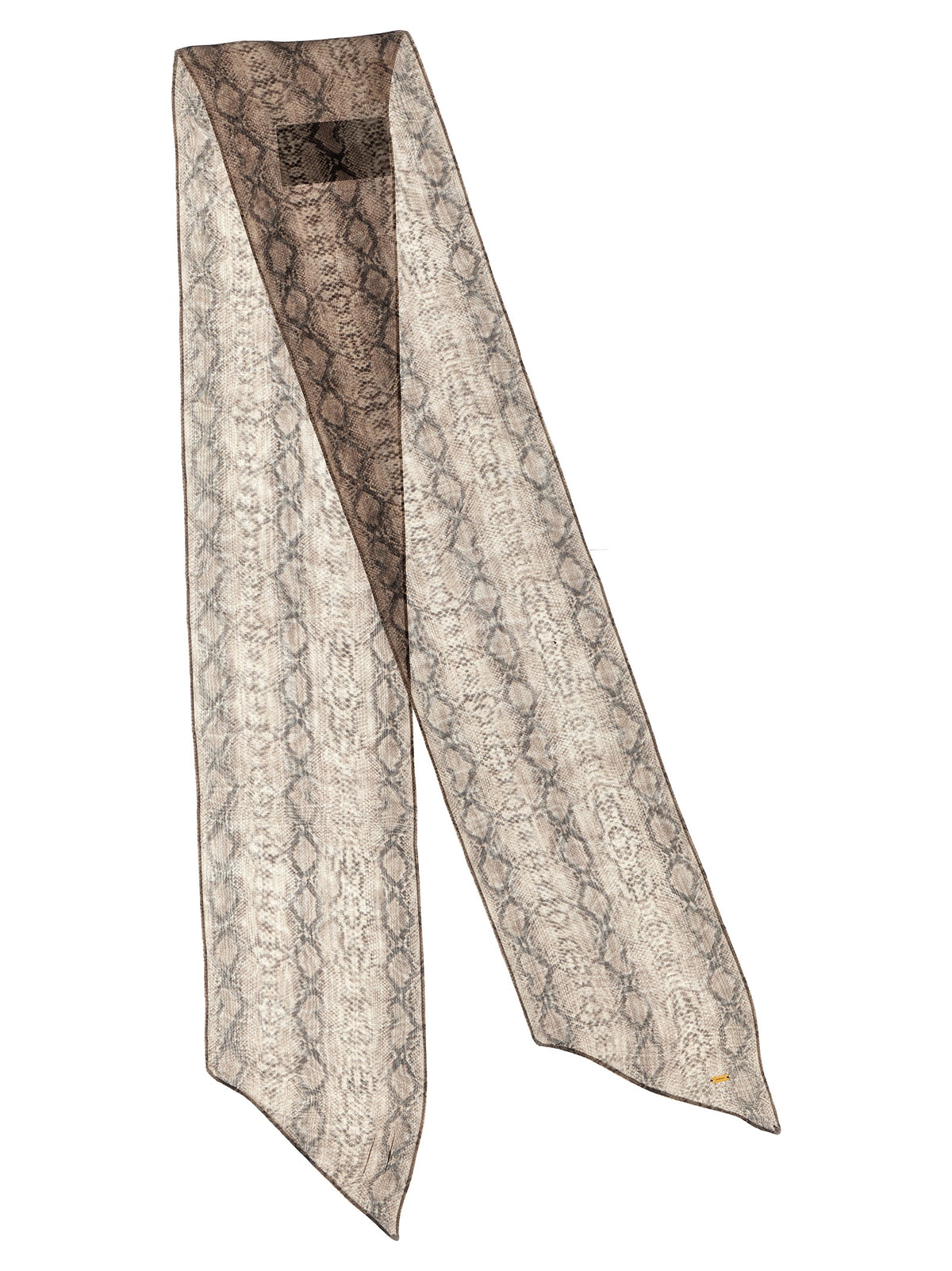 Saint Laurent Multicolor Silk Foulard - Elegant Snake Print