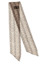 Saint Laurent Multicolor Silk Foulard - Elegant Snake Print