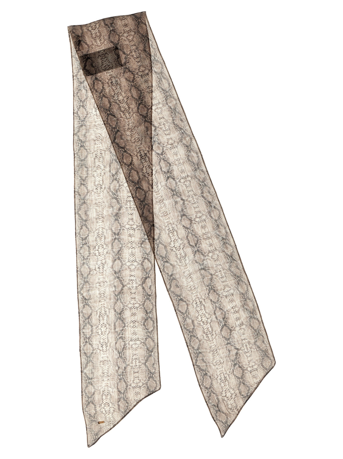 Saint Laurent Multicolor Silk Foulard - Elegant Snake Print