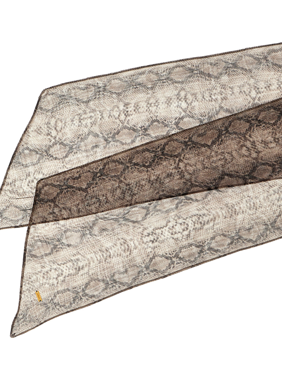 Saint Laurent Multicolor Silk Foulard - Elegant Snake Print